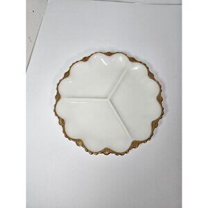 Vintage Anchor Hocking Divided Serving Plate